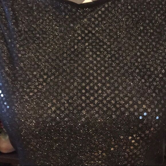 HeartSoul Shiny Top SMALL Black/Silver - Picture 3 of 5